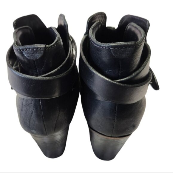 Rag & Bone Harrow black booties size 39.5 - Picture 3 of 13